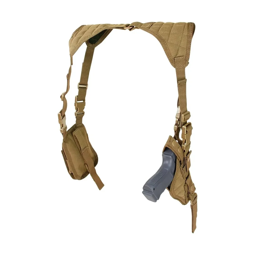 Sobaquera Para Arma Corta Con 2 Porta Cargadores Condor Outdoor - Verde Olivo