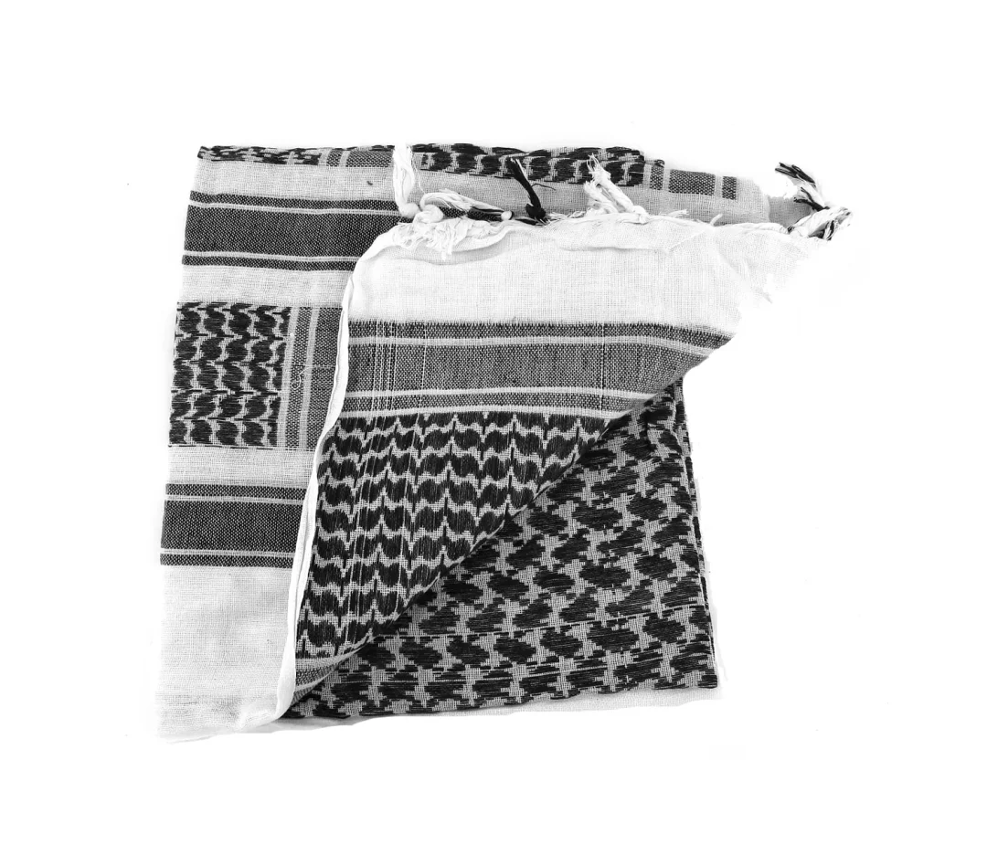 Shemagh Condor Outdoor De Algodon 1.10 M X 1.10 M - Negro / Blanco